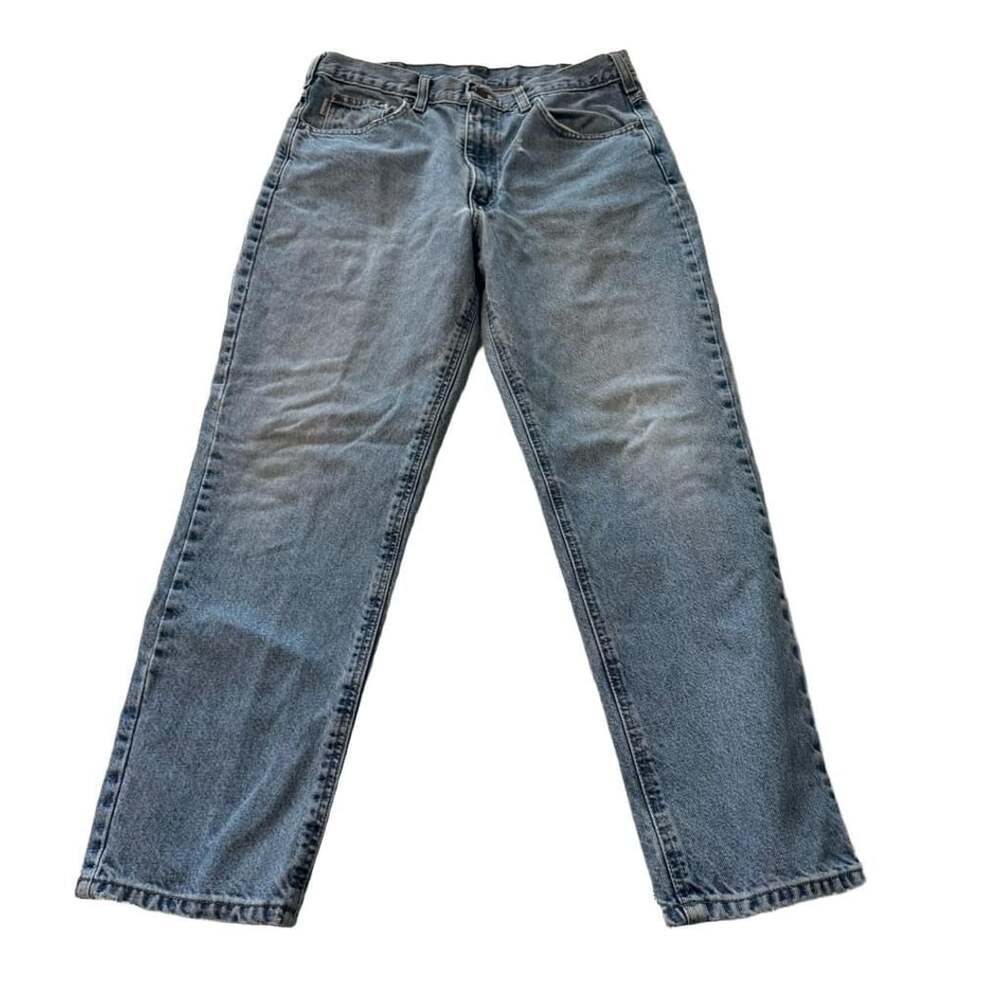 Carhartt Relaxed Fit Tapered Leg Jeans Light Wash Denim
